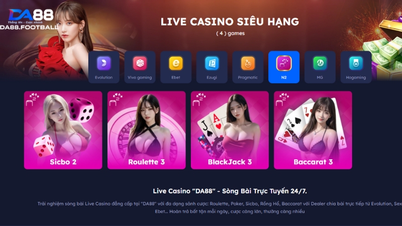 N2-LIVE – Đỉnh cao chơi game độc ​​đáo