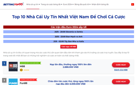 Danh sách top nhà cái uy tín và chất lượng hàng đầu