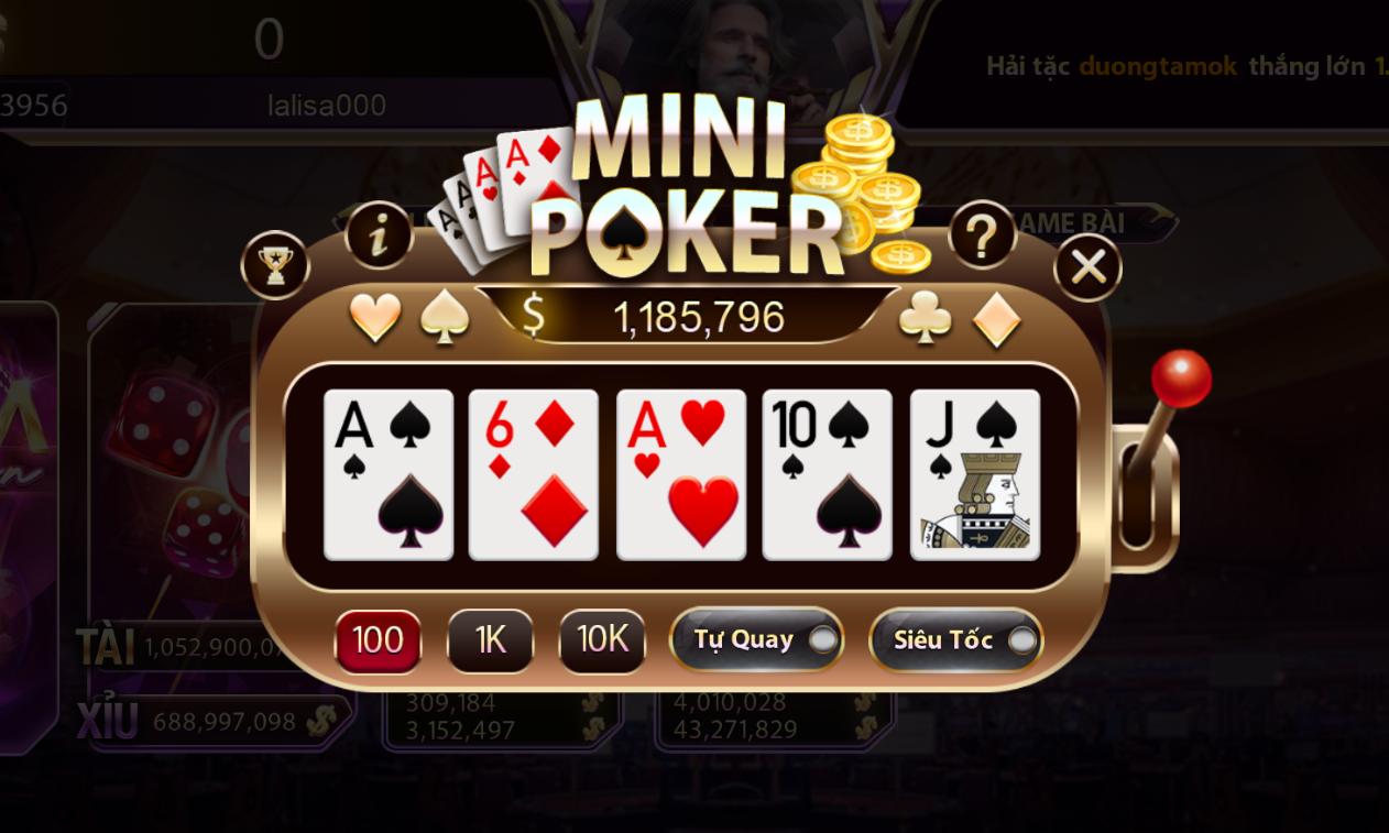 Bí kíp chiến thắng khi chơi Mini Poker - Nổ hũ lớn chỉ trong vài bước