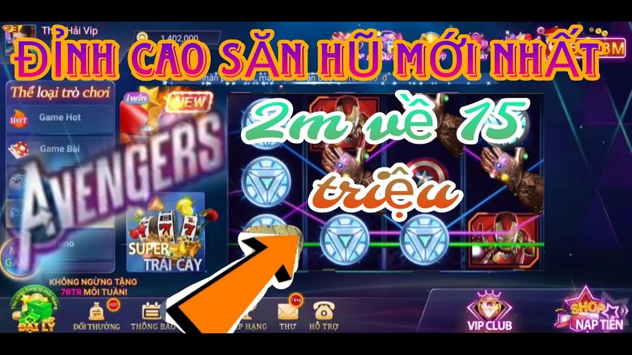 Avenger Slot: Trải nghiệm đỉnh cao của game quay hũ đổi thưởng trực tuyến