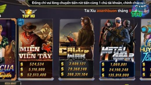 Metal Gear Slot: Trải Nghiệm Game Nổ Hũ Hấp Dẫn Với Cơ Hội Đổi Thưởng Cực Lớn