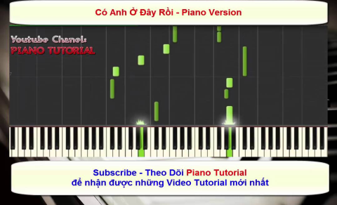 Tự học piano với bài hát Có Anh Ở Đây Rồi qua hướng dẫn từng bước