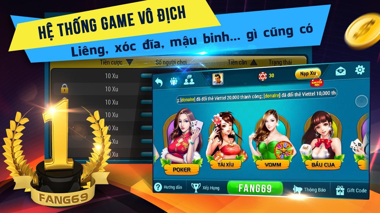 Tải Game Đánh Bài Fang69: Trải Nghiệm Đỉnh Cao Chơi Game