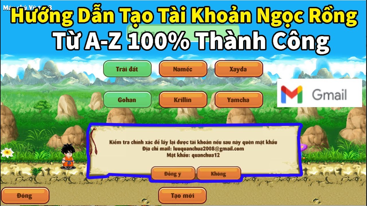 Hướng Dẫn Đăng Ký Game Ngọc Rồng Online Miễn Phí Nhanh Chóng