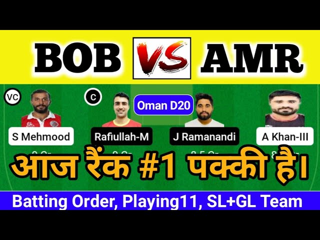 Bob vs amr player stats showdown: key facts to pick the best player!