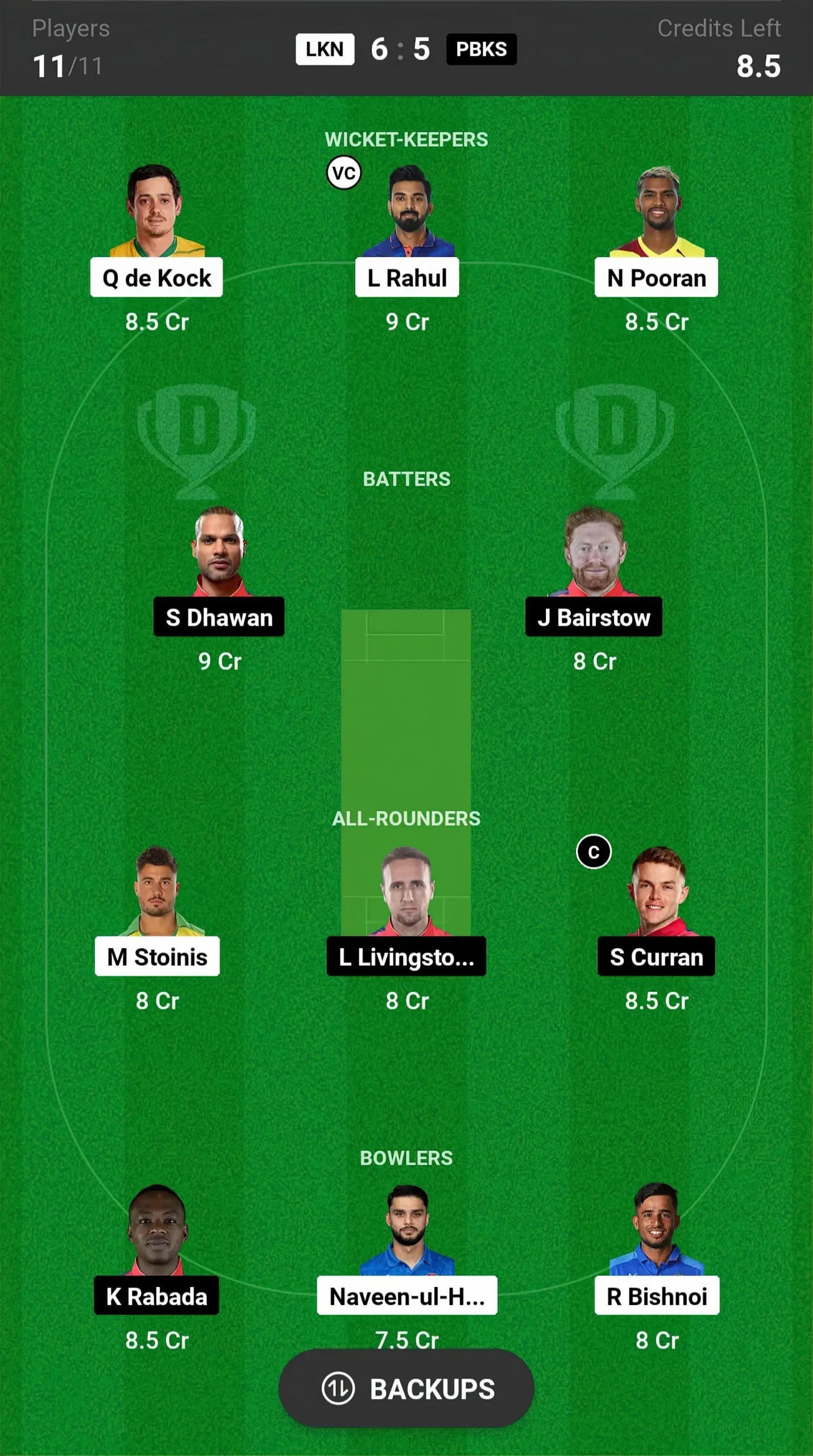 Dream11 Prediction LKN vs PBKS Top Captain Choices for Match